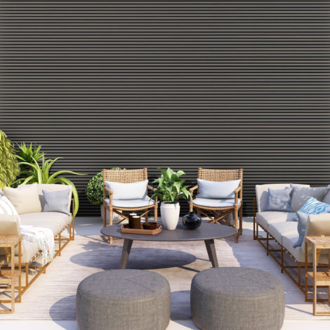 Gap Slatted Composite Cladding Slatted Cladding Boards